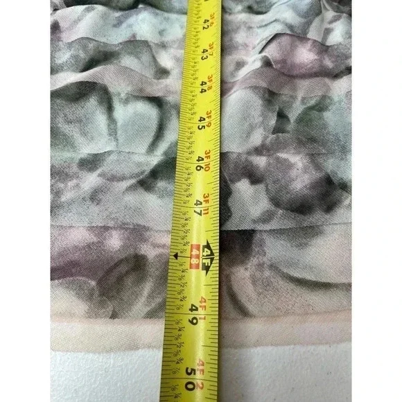 BCBGMAXAZRIA Erika Watercolor Tiered Gown size S strapless - Picture 7 of 10